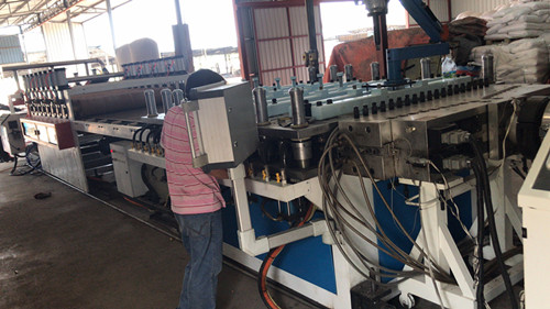 PVC foamed board machine testing completed 